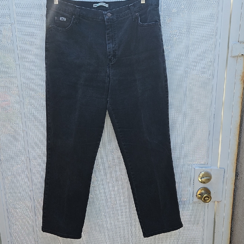 Lee Black Straight-Leg Denim Pants